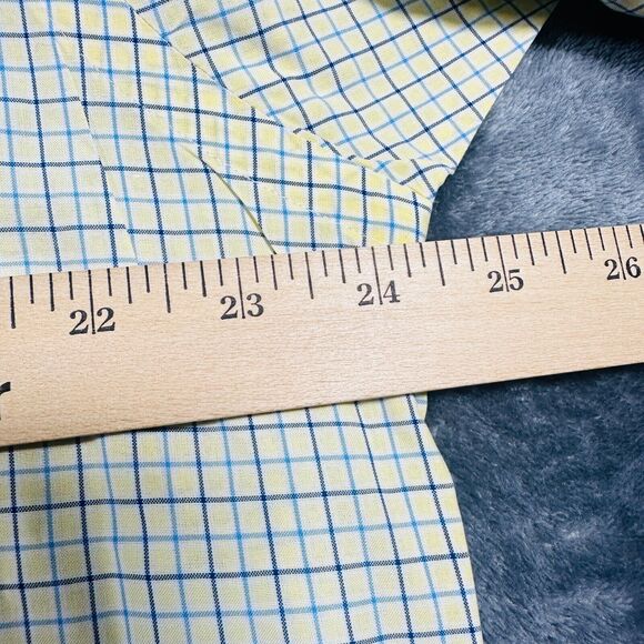 Polo Ralph Lauren Classic Fit Shirt Mens Medium Yellow Plaid Button Down Preppy - Picture 6 of 10